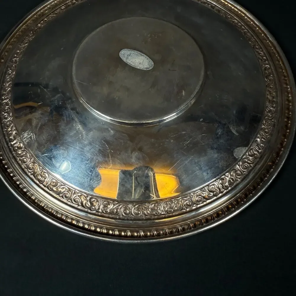 Vintage Reed & Barton 10.5” Dinner Plate #1201 Silver Plated